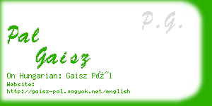 pal gaisz business card